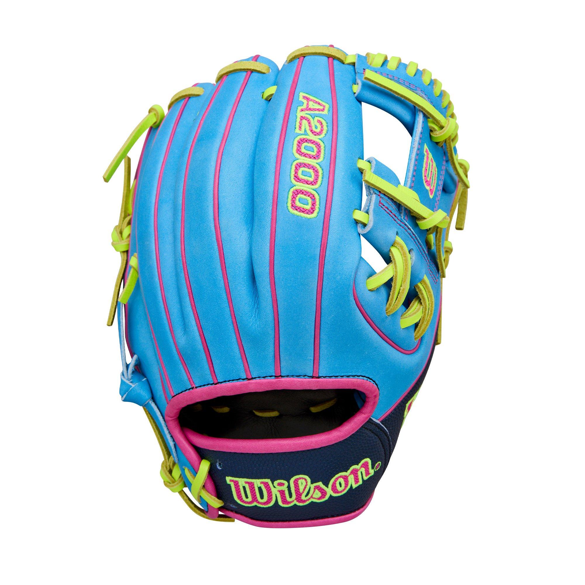 Wilson A2000 1786 11.5” Infield Baseball Glove 2026 - Sky Blue/Navy/Optic Yellow
